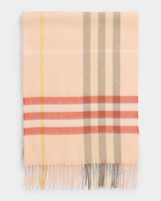 Giant Check-Print Cashmere Scarf